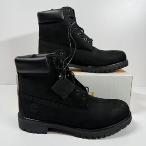 NIB • TIMBERLAND PREMIUM 6 IN WATERPROOF BOOT  Black Size: 12